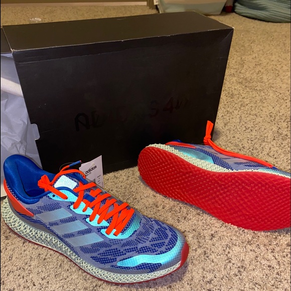 🆕🚹 Adidas 4D Run 1.0 “Glory Blue”🏃🏽‍♂️,12.5💯 - Picture 3 of 10